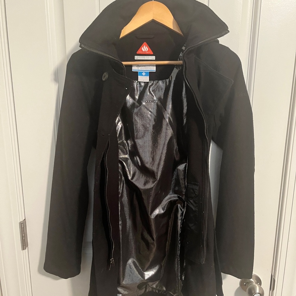 Columbia Black Pea Coat for Women